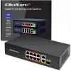 Przełącznik Ethernet QOLTEC 52297 PoE RJ45 z łączem uplink PoE i portem SFP