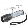 Latarka everActive FL600 — 600 lm, 10 W, obudowa aluminiowa, IPX4, 130 mm, 3×AAA, czerwona