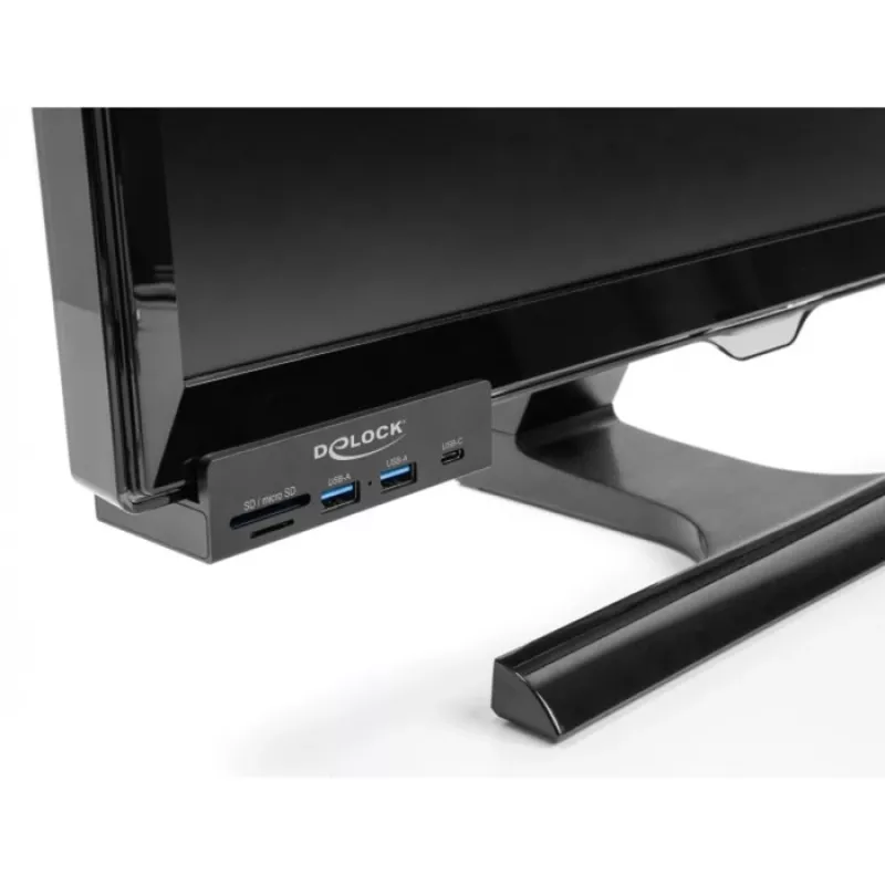 DeLOCK 64263 Hub USB Typ-A 5000 Mbit/s Czarny