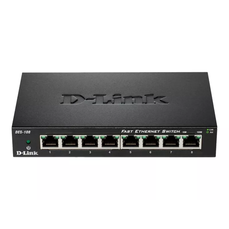 D-Link DES-108 Czarny