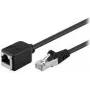 Przedłużacz Goobay CAT 5e F/UTP, czarny, 1,5 m – materiał miedziany, wtyk RJ45 (8P8C) gniazdo RJ45 (8P8C) (73387)