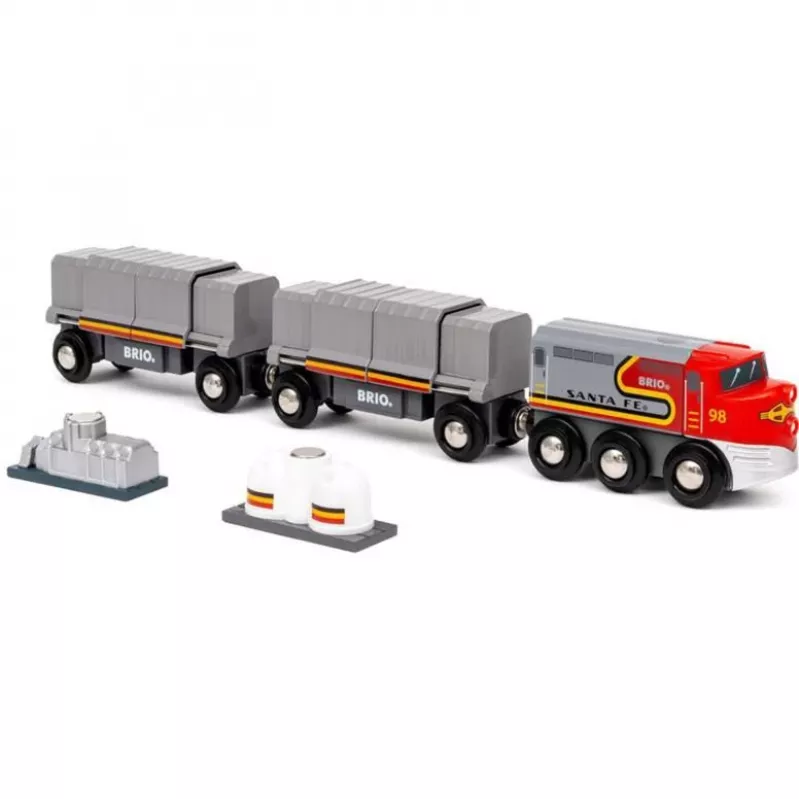 Pociąg BRIO World Santa Fe Train Trains of the World Wielokolorowy