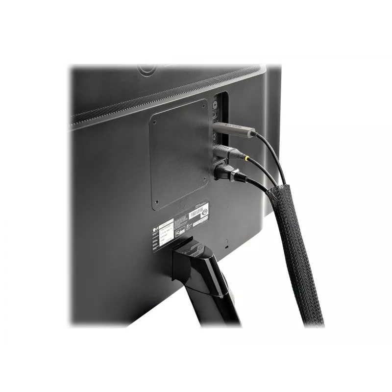 StarTech.com 3 m Kabelschlauch mit Klettverschluss - kürzbare - hochbelastbare Kabelhülle - 3 cm Durchmesser - Netzgewebeschlauch - Kabelmanagement / 
