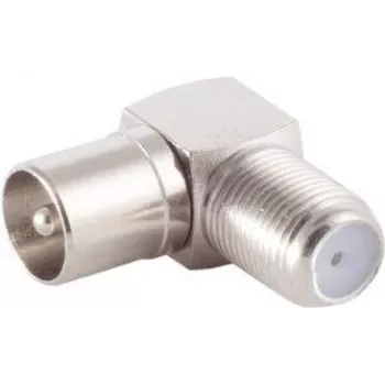 Kątowy adapter IEC ShiverPeaks BS85209 — gniazdo IEC C13 na wtyk IEC C14 pod kątem prostym