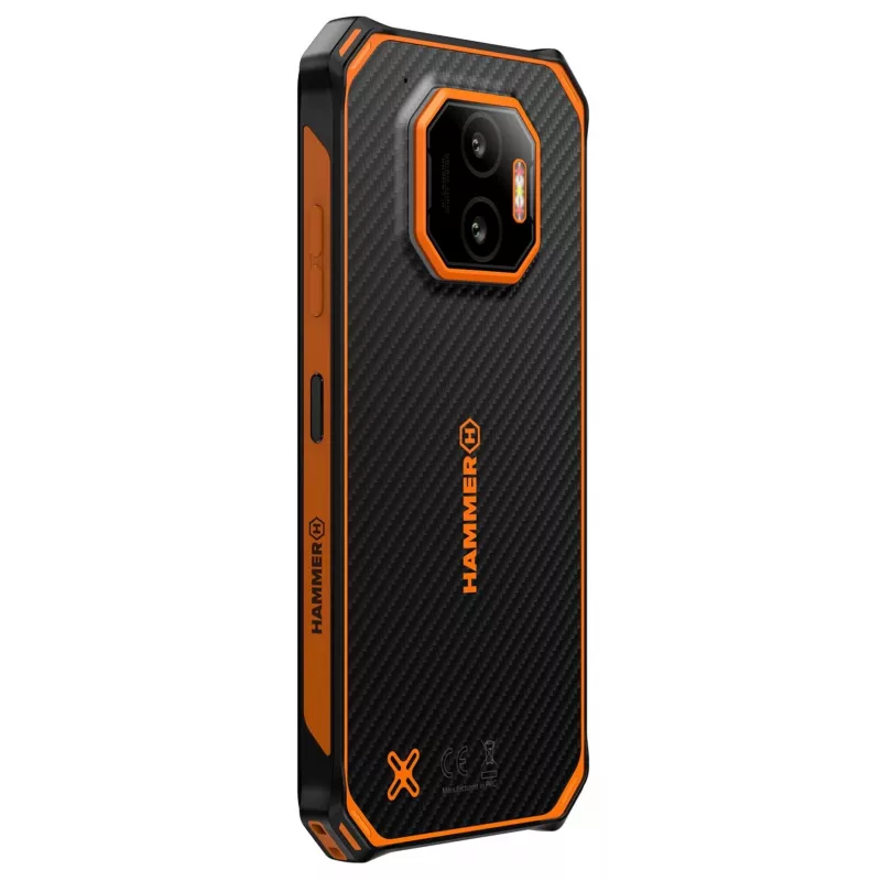 Smartfon HAMMER Energy X2 — Android 15, MediaTek Helio G81, 6,1 cala 1560×720 IPS, 6 GB RAM, 128 GB, Dual SIM, 4G, 50 MP, 5000 mAh, IP68