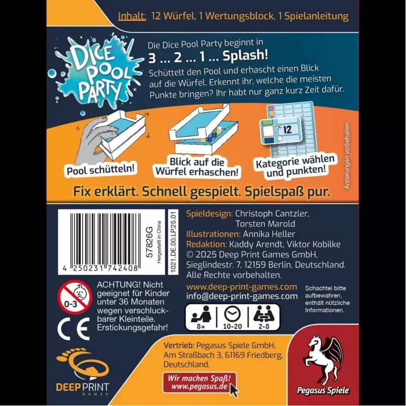 Deep Print Games: Dice Pool Party, gra w kości