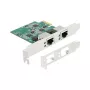 Karta DeLOCK PCI Express x1 na 2 x RJ45 2,5 Gigabit LAN RTL8125 przewodowy Ethernet