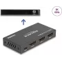 Przełącznik HDMI DeLOCK 2 x HDMI wejście na 1 x HDMI wyjście 8K 60 Hz Czarny