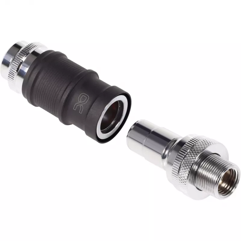 Zestaw szybkozłączy Alphacool Quick Disconnect Set BLH1A IG-IG z końcówką Schott – para złączy szybkorozłącznych do końcówek G½/G1/4