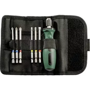 Metabo 626723000 Bit-Rolltasche SP zestaw bitów do wkrętaka, 7-częściowy