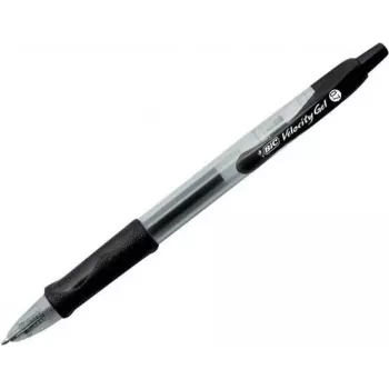 BIC Gel-ocity Gel Pen czarny/przezroczysty 0,3 mm, kolor pisania: czarny, 12 szt. (526275)