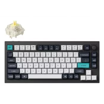 Klawiatura mechaniczna Keychron Q1 Max 75% z przełącznikami Banana, Carbon Black