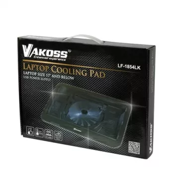 Vakoss LF-1854LK podkładka chłodząca do notebooka 43.2 cm (17) Czarny