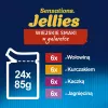 Mokra karma dla kota Felix Sensations Country Flavors w galaretce multipack 24×85 g — mokra karma, 24 saszetki, 85 g każda, wilgotność 82%