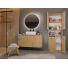 Szafka łazienkowa Top e shop NEL 1K DK ART KPL, rama dębowa, 600×300×1740 mm, 5 półek, wolnostojąca
