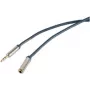 Kabel audio ShiverPeaks SP30811-cienki 0,75 m 3,5 mm niebieski chrom
