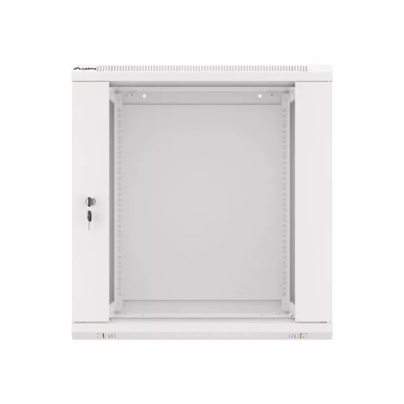 Szafa rack wisząca Lanberg 19'' 12U 600x600mm szara (drzwi szklane)