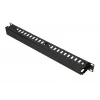 Panel do zarządzania kablami Extralink kabel MANAGER WITH METAL COVER Czarny Metal 48,3 cm