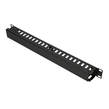 Panel do zarządzania kablami Extralink kabel MANAGER WITH METAL COVER Czarny Metal 48,3 cm