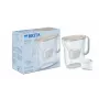 Dzbanek filtrujący wodę BRITA Style Essential, zbiornik 2,4 L (1,4 L przefiltrowanej), MAXTRA, pokrywa z klapką, piaskowy