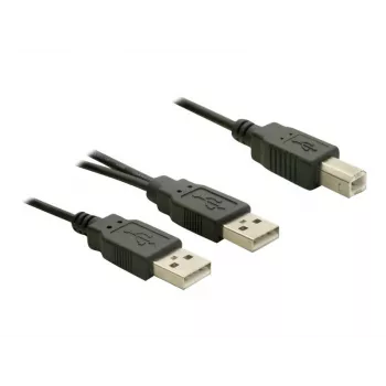 Kabel USB DeLOCK USB-B/USB-A 1 m Czarny