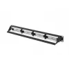 Patch panel 1U LANBERG PPUA-1024-B, 24 porty, Cat6a, U/UTP, 1U rack, głębokość 102 mm, metal, czarny