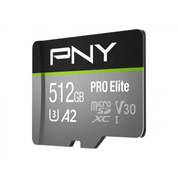 Pamięć Flash PNY 512 GB microSDXC Class 10 P-SDUX512U3100PRO-GE