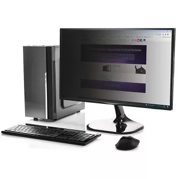 Filtr prywatyzujący QOLTEC 51056 do monitora 22 cale (55,9 cm), 16:10, 475×297 mm, przezroczysty