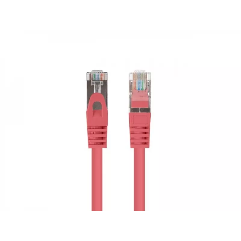 Patchcord kabel sieciowy LANBERG PCF6-20CC-0100-R RJ45 Cat.6 1M czerwony