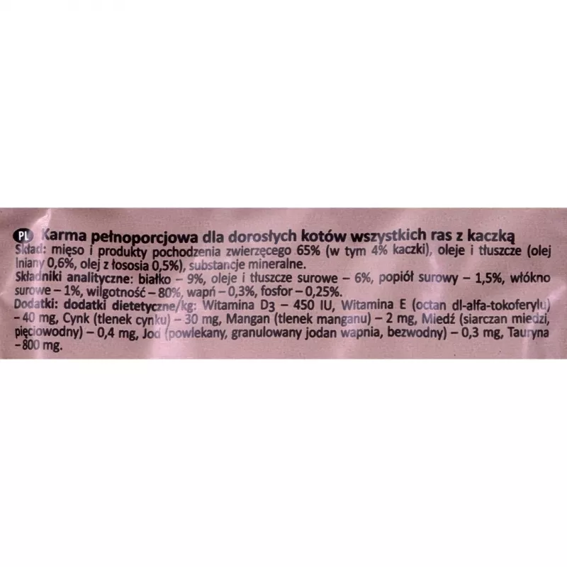 RAFI Cat Adult z kaczką - mokra karma dla kota - 100g