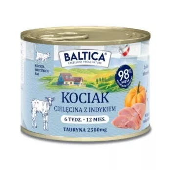 BALTICA regional flavours Kitten Veal with turkey - mokra karma dla kota - 185g