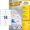 Avery 3653 etykieta samoprzylepna Prostokątna Trwała Biała 1400 szt.