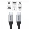 Kabel USB-C do USB-C do transmisji danych i ładowania Unitek C14082ABK 1 m, USB 3.2 Gen 2 (10 Gbit/s), 100 W PD, czarny