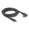 DeLOCK Kabel USB Typu C męski na USB Typu C męski kątowy 2m 5Gbps 4K PD 60W
