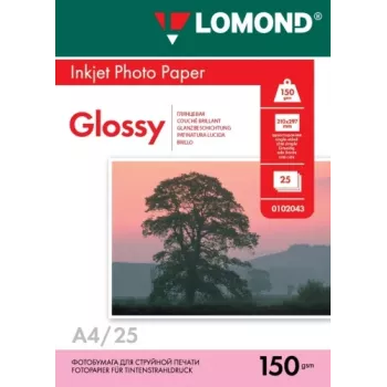 Lomond Photo Inkjet Paper Glossy 150 g/m2 A4, 25 arkuszy