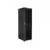 Szafa rack stojąca LANBERG 42U FF01-6842-12BL 600×800×2127,5 mm, 1200 kg, IP20, zamek na klucz, kółka jezdne