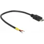 Kabel USB DeLOCK 0,15 m Micro-USB B czarny