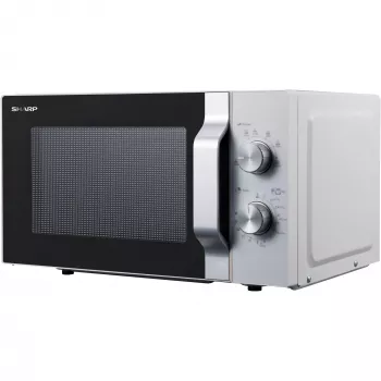 Sharp R204WA kuchenka mikrofalowa Srebrny, Biały Kuchenka mikrofalowa solo Blat 20 L 800 W