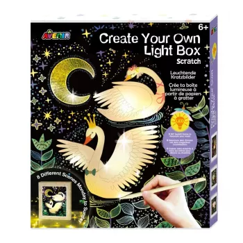 Avenir Create Your Own Lightbox - Zestaw Artystyczny dla Dzieci w Wieku 6-7 Lat - Fat Brain Toys