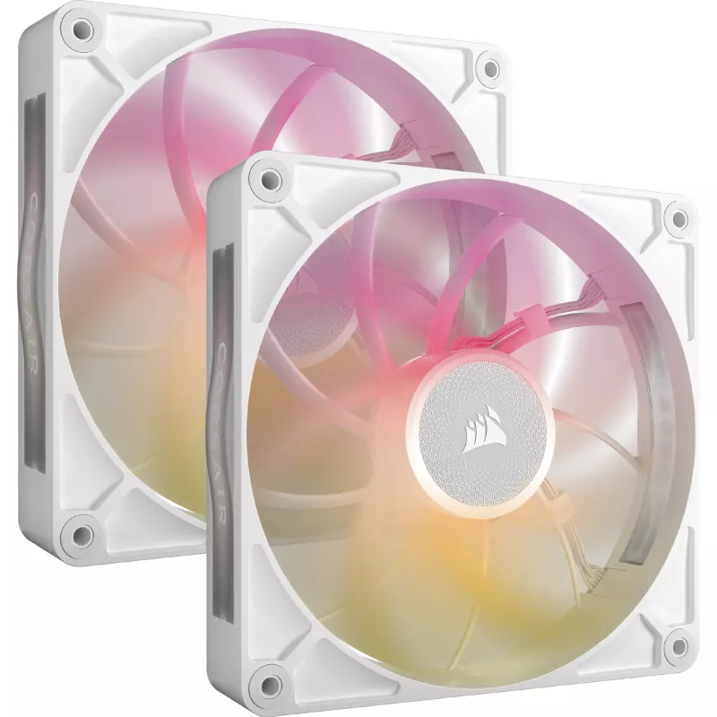 Wentylator Corsair iCUE LINK RX140 MAX RGB 14 cm biały 2 szt. 300-1600 RPM