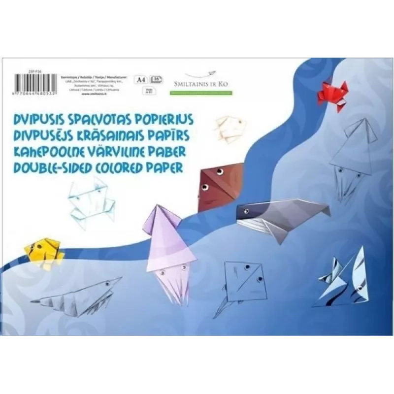 Paper SMLT kolor, A4, 80 g, dwustronny, klejony (16) 0708-303