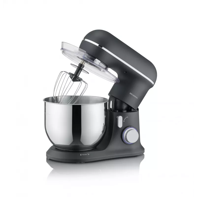 Robot kuchenny SEVERIN KM 3899 — 1200 W, misa ze stali nierdzewnej 5,3 L, czarny