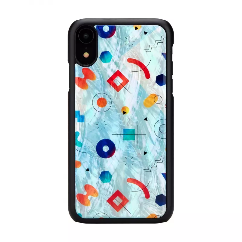 Etui ochronne iKins na iPhone XR — wzór Czarny Poppin Rock