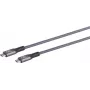Kabel USB S/CONN 13-68020 USB4 Gen 3x2 1 m USB C Szary