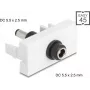 Moduł przedłużania zasilania DC DELOCK Easy 45 — gniazdo DC 5.5×2,5 mm na wtyk DC 5.5×2,5 mm — model 90865