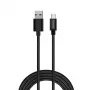 Savio CL-129 Kabel USB 2 m USB 2.0 USB A USB C Czarny
