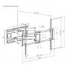 Gembird WM-120 pc(s)-01 Uchwyt TV/Stojak 3.05 m (120) Czarny