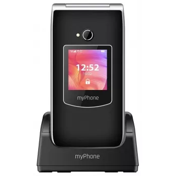Telefon komórkowy MYPHONE RUMBA 2 — 2,4 cala TFT, 32 MB RAM, 32 MB pamięci, Single SIM, aparat 0,3 MP, bateria 800 mAh