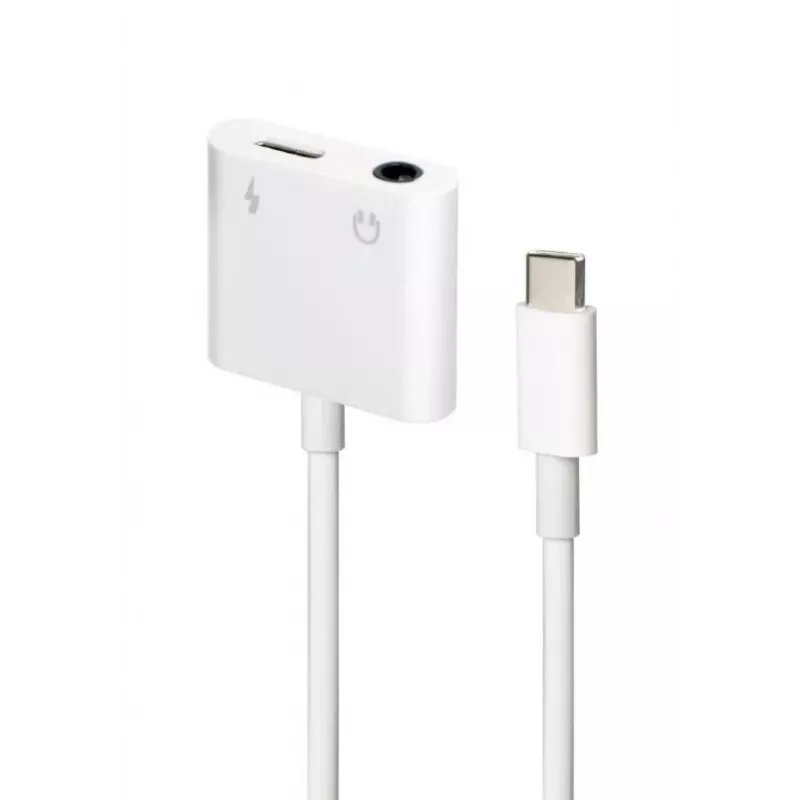 Przejściówka kabla Gembird A-CM-3.5FP-01 — CDLA USB Type-C na 4‑pin 3.5 mm
