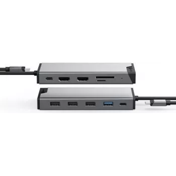 ALOGIC DV3 Wiczerwony USB 3.2 Gen 1 (3.1 Gen 1) Type-C Srebrny (DUCDDV3)